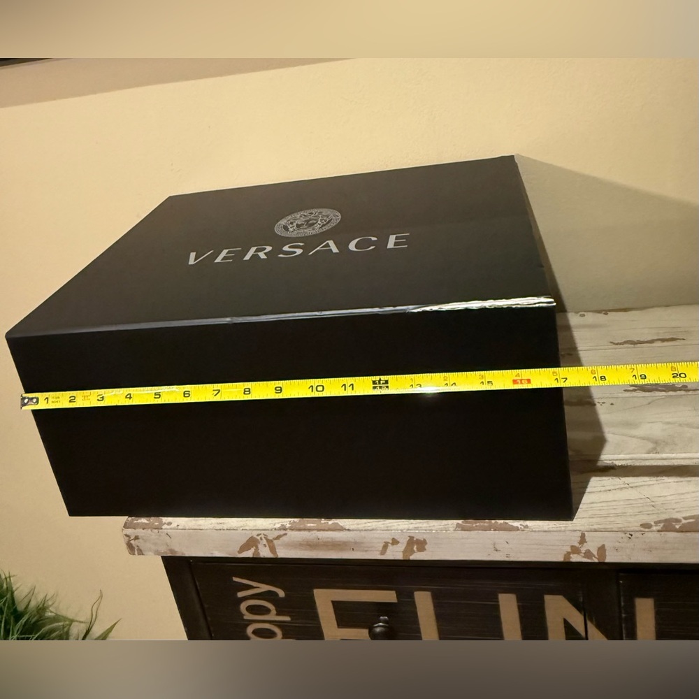 Versace Empty Black Box with Silver Logo - Picture 8 of 12